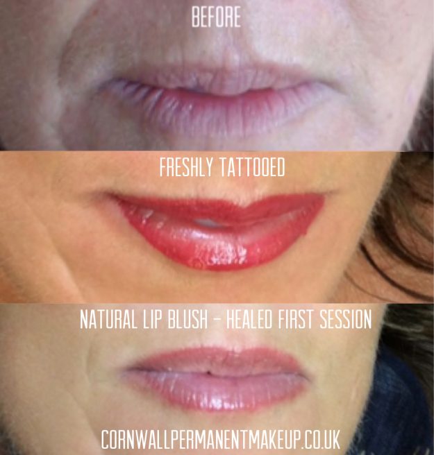 Cornwall Permanent Makeup Portfolio lips by Kelly Bate